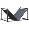 vidaXL Vedst&auml;ll antracit 70x43x34,5 cm kallvalsat st&aring;l