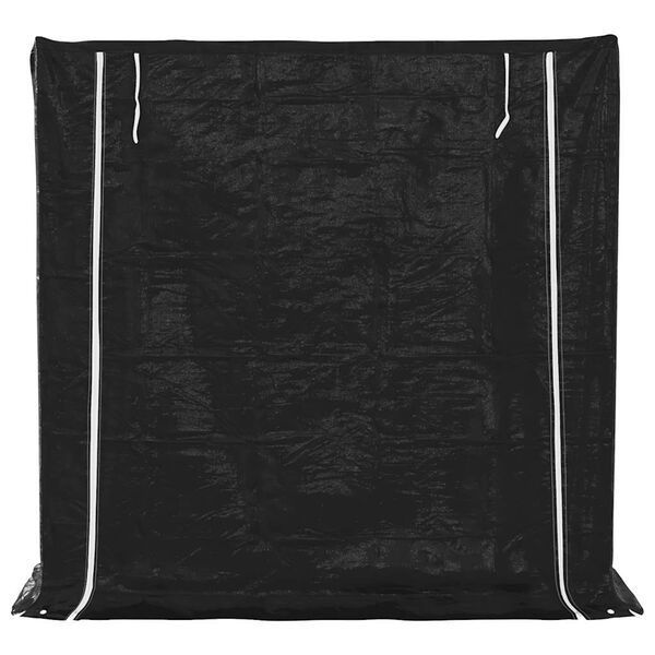 vidaXL Vedst&auml;ll med regnskydd 200x60x200 cm galvaniserat st&aring;l