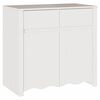 vidaXL Sideboard Drammen Vit 79 x 43 x 75.5 cm Massivt talltr&auml;