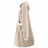 vidaXL Filt-hoodie Beige s Fleece och Flanell