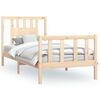 vidaXL S&auml;ngram med huvudgavel massiv furu 90x200 cm