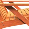 vidaXL Adirondackstol vaxbrun 75x77x77 cm massiv furu