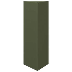 vidaXL Odlingsl&aring;da olivgr&ouml;n triangul&auml;r 30x26x75 cm st&aring;l