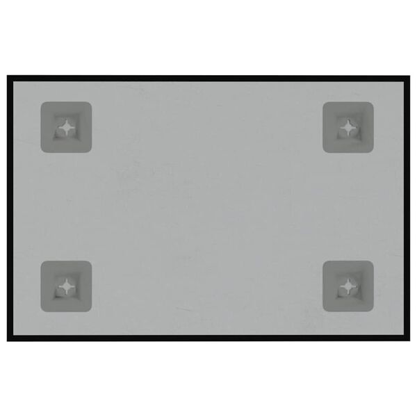 vidaXL V&auml;ggmonterad magnettavla svart 30x20 cm h&auml;rdat glas