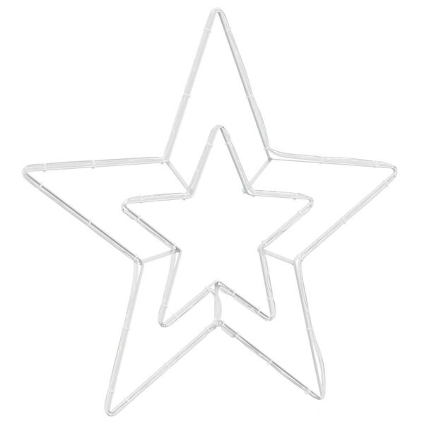 vidaXL Julstj&auml;rna med 72 LED-lampor Kall Vit 51,5 x 50 x 0,65 cm J&auml;rn