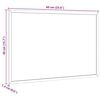 vidaXL Magnetisk whiteboardtavla med massiv fururam 60x40 cm
