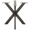 vidaXL Matbordsben spindelformad svart 85x85x(72-73) cm st&aring;l