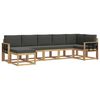 vidaXL Utomhussoffset 7 st 7-sits Vit och antracit Polyester