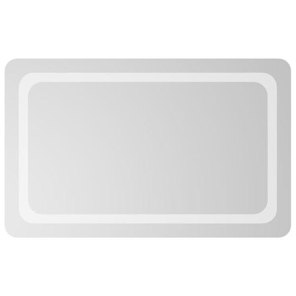 vidaXL Badrumsspegel LED 50x80 cm