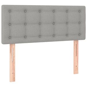 vidaXL S&auml;nggavel ljusgr&aring; 80x5x78/88 cm tyg