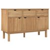 vidaXL Sk&auml;nk OTTA 114x43x73,5 cm massiv furu