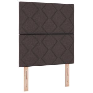 vidaXL Huvudgavel M&ouml;rkbrun 80 cm tyg