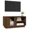 vidaXL Tv-bänk honungsbrun 80x35x40,5 cm massiv furu