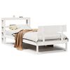 vidaXL S&auml;ngram utan madrass vit 75x190 cm massiv furu
