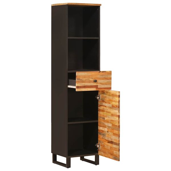 vidaXL Badrumssk&aring;p Artisan Ek 38 x 33 x 160 cm Massivt mangotr&auml;