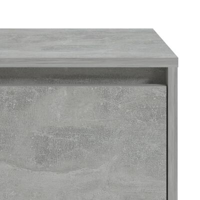vidaXL Sängbord betonggrå 45x34,5x44,5 cm spånskiva