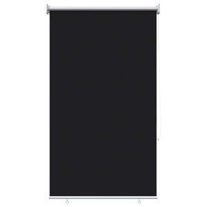 vidaXL Utomhus Rullgardin UV-skydd Svart 80 x 140 cm