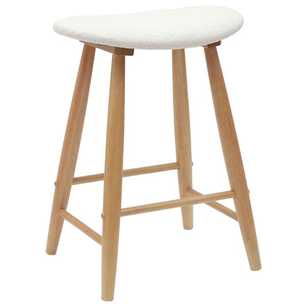 vidaXL Matstolar 2 pcs Naturf&auml;rg 46 x 37 x 63 cm Massiv Gummitr&auml;