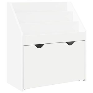 vidaXL Barnbokhylla med l&aring;da Vit 60 x 29,5 x 69 cm Konstruerat tr&auml;