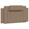 vidaXL Bed "Viana" with Mattress Cappuccino 100x200 cm Faux Leather