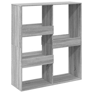 vidaXL Rumsavdelare gr&aring; sonoma 100x33x115 cm konstruerat tr&auml;