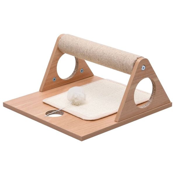 vidaXL Klösbräda trekant i sisal 40 cm