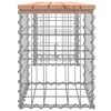 vidaXL Trädgårdsbänk gabion-design 103x31x42 cm massivt douglasträ