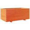 vidaXL Odlingsl&aring;da vaxbrun 110x60x49,5 cm massiv furu