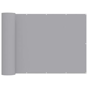vidaXL Balkongsk&auml;rm 180 x 800 cm Tyg med PU-bel&auml;ggning Ljusgr&aring;