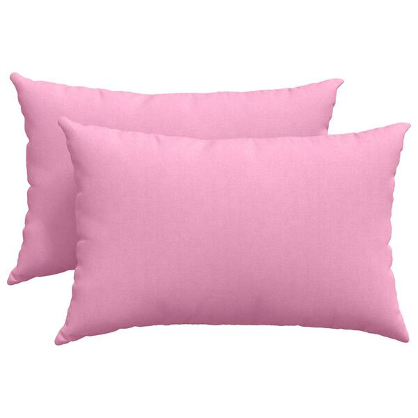 vidaXL Sofakuddar 2 pcs Rosa 60 x 40 cm tyg