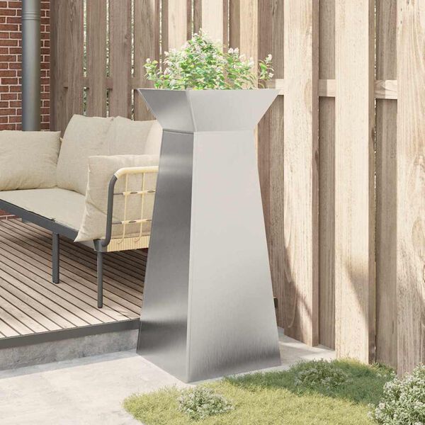 vidaXL Pelarkrukor Silver 40 x 40 x 100 cm