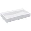 vidaXL Handfat 80x46x11 cm mineralgjuten vit