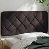 vidaXL Headboard Cushion Dark Brown 100 cm Fabric