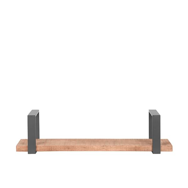 LABEL51 V&auml;gghylla Slam 80x23x20 cm L tr&auml;/br&auml;nt st&aring;l