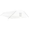 vidaXL V&auml;xthus med st&aring;lram vit 108 m&sup2; 18x6x2,85 m