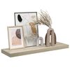 vidaXL Sv&auml;vande v&auml;gghylla ek 80x23,5x3,8 cm MDF
