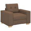 vidaXL Soffa brun 100x78x80 cm tyg