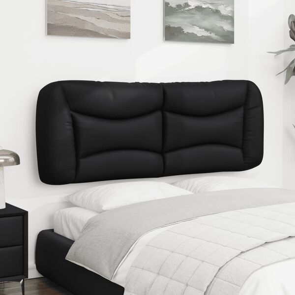 vidaXL Headboard Cushion "Hvar" Black 120 cm Faux Leather