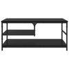 vidaXL Kaffeebord Svart Ek 90 x 49 x 40 cm Konstruerat trä