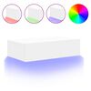 vidaXL Tv-b&auml;nk med LED-belysning vit 60x35x15,5 cm