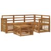 vidaXL Utomhussoffset 5 st Naturlig Polyester
