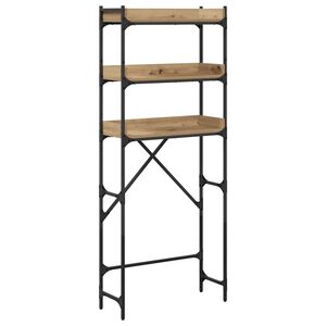 vidaXL Tv&auml;ttmaskins hylla Artisan Ek 67 x 25 x 163 cm Konstruerat tr&auml;