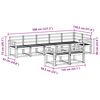 vidaXL Utomhussoffset 8 pcs Naturf&auml;rg Massivt Akaciatr&auml;