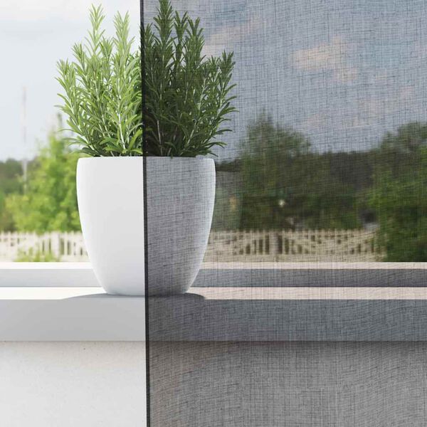 vidaXL Voile gardiner med st&aring;ngfickor 2 st svart