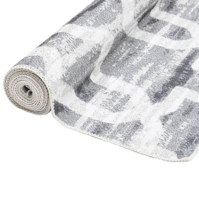 vidaXL Gångmatta med tryck tvättbar vikbar 100x300 cm polyester