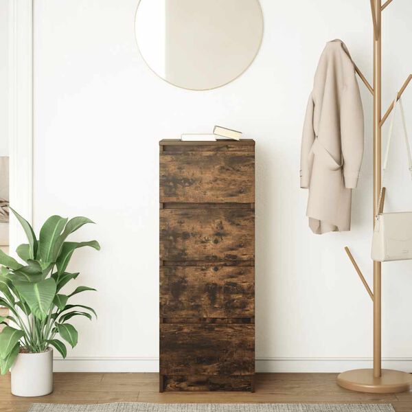 vidaXL Sk&auml;nk r&ouml;kt ek 37,5x35x99 cm konstruerat tr&auml;