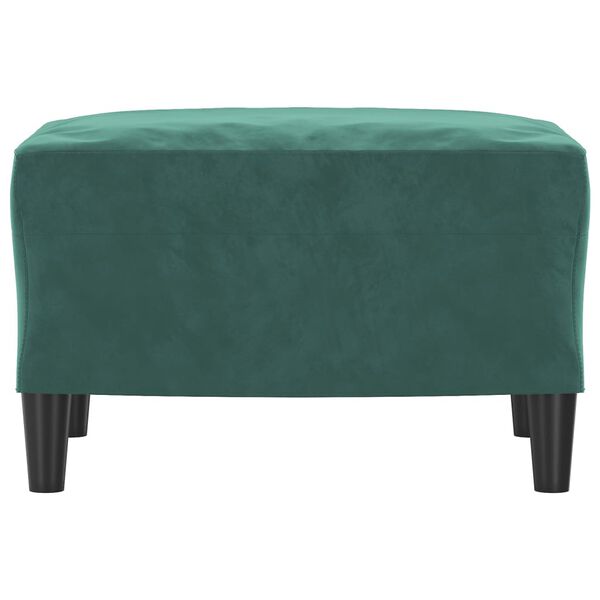 vidaXL Fotpall mörkgrön 60x50x41 cm sammet