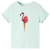 T-shirt f&ouml;r barn ljus mintgr&ouml;n 116
