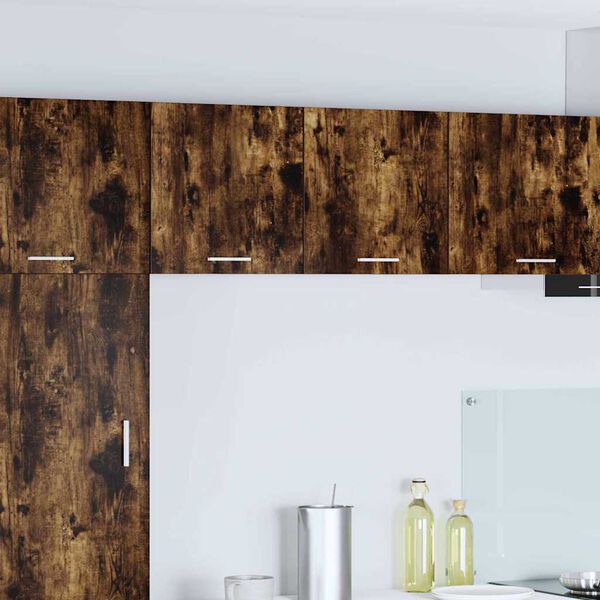 vidaXL H&auml;ngande sk&aring;p R&ouml;kt ek och vit 40 x 31 x 40 cm Konstruerat tr&auml;