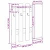 vidaXL V&auml;ggmonterad Kl&auml;dh&auml;ngare Gammalt tr&auml; 100 x 10 x 100 cm